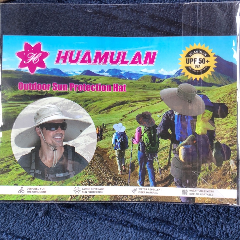 Huamulan sun protection hat - Brand New - UPF 50+ UVA - Extra large coverage -